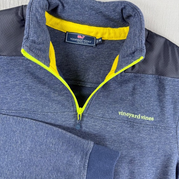 Vineyard Vines Other - Vineyard Vines Quarter Zip Pullover Sweatshirt Blue Men Sz M Martha's Vineyard